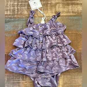 NWT Kate Quinn tiered dress bodysuit 6-12 months